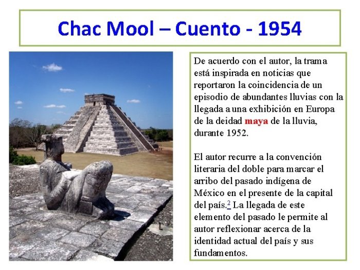 Carlos fuentes chac mool resumen