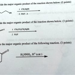 Major organic provide reaction shown particular attention pay below regio chegg solved