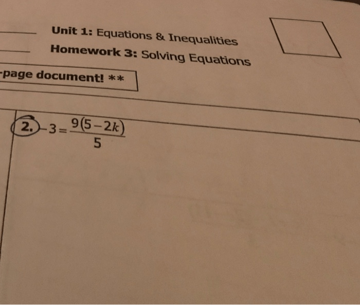 Equations quadratic solving algebra honors assessment